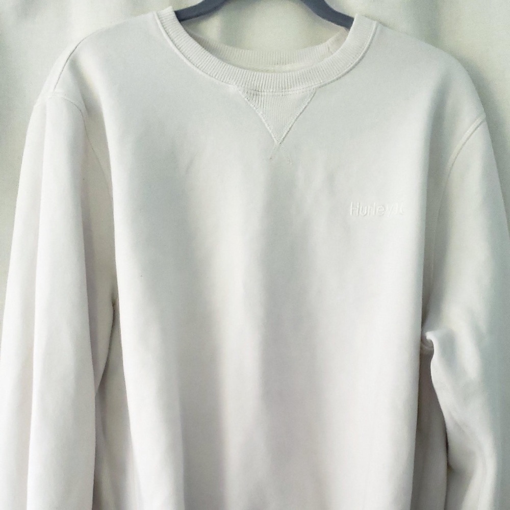 Hurley Crewneck Sweatshirt Cream Unisex